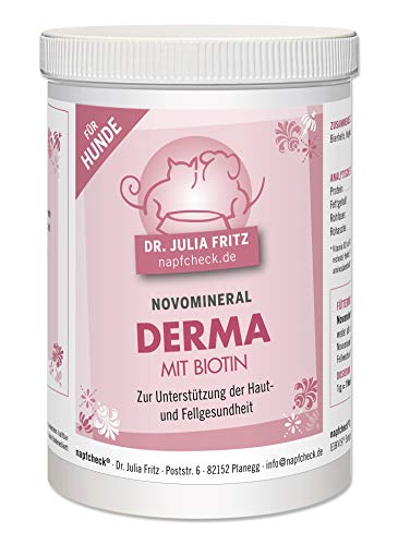 napfcheck Novomineral Derma mit Biotin - zur Unterstützung von Haut und Fell - für Hunde - 200 g