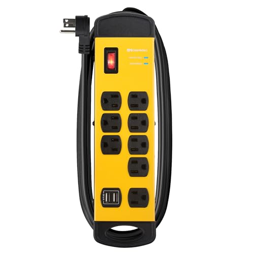 [ETL Listed] Cable Matters 8-Outlet Surge Protector with USB, 8ft