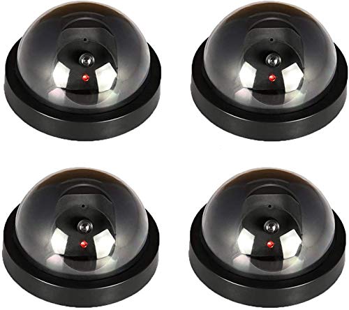 JOOAN Dummy Security Camera Bullet Outdoor Indoor Fake Security Camera Twinkle Red Led (1pcs Flash Light Dummy Camera)