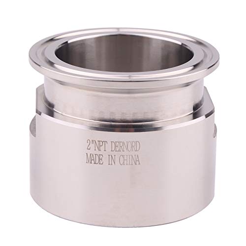 Dernord 2'' Tri Clamp Adapter To 2 Inch Fnpt Thread Ferrule Sanitary Pipe Fitting #TOP1