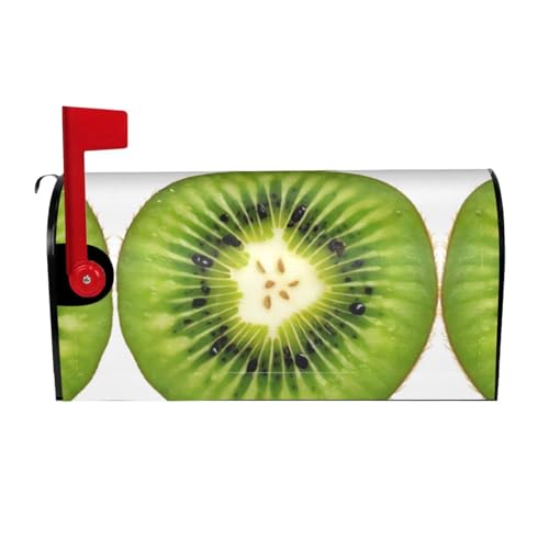 Kiwi Slice Print Mailbox Cover Durable Oxford Cloth for American Standard & Large Size Mailboxes