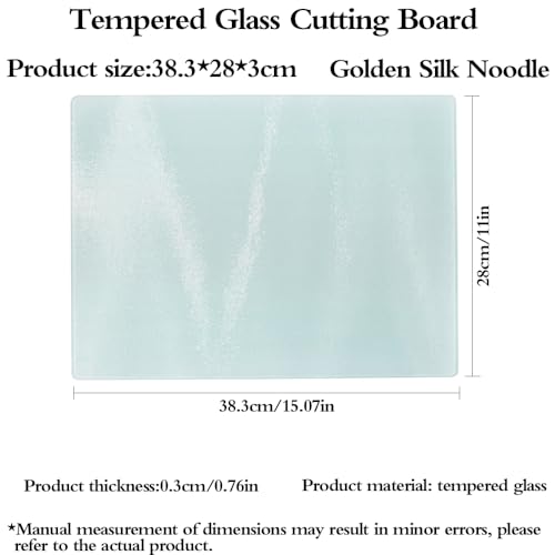 Tempered Glass Chopping Board for Kitchen Countertop Worktop Saver Protector Mat, Durable Cutting Board - Image 2