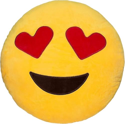 Vnnigmn Cojín Emoji Lindo Muñeca Emoticones Decorativo Juguete Cumpleaños Regalo Almohada Hogar Decoración