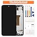 Not Original Screen for Samsung A35 Screen Replacement A35 5G LCD Screen SM-A356E,SM-A356B Touch Display Digitizer Assembly Repair Parts with Frame(Without Fingerprint Function) (Black)