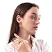 QOBEBOTA Promise Rings for Her Gold Engagement Rings Purple Amethyst Heart Zircon Wedding Rings Fashion Jewelry Women's Chunky Size 5 Pinky Ring Birthstone Rings Love Gifts Statement Rings for Women