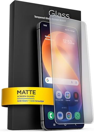Image of MACLEN 100% Fingerprint Working AG Matte Tempered Glass For Samsung Galaxy S26 5G (Gamming Temper) Full HD Edge to Edge Coverage, 9H Hardness /Matte Glass