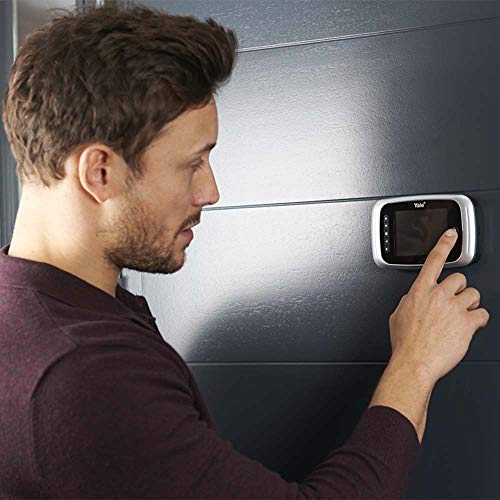 Yale AYRD-DDV7001-619 Visualizador digital de porta com memória interna, pequeno, prata