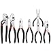 FASTPRO 7-piece Utility Pliers Set, Includes Slip Joint Pliers, Long Nose Pliers, Diagonal Pliers, Groove Joint Pliers, Linesman Pliers and Mini Long Nose Pliers, Dipped Handle