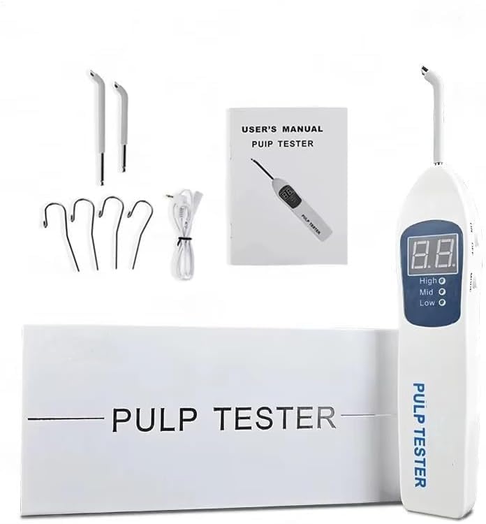 Electroestimulador Vitality Pulp Tester con pantalla LED y luces indicadoras, modos de velocidad ajustables, para uso en laboratorio miniatura 3