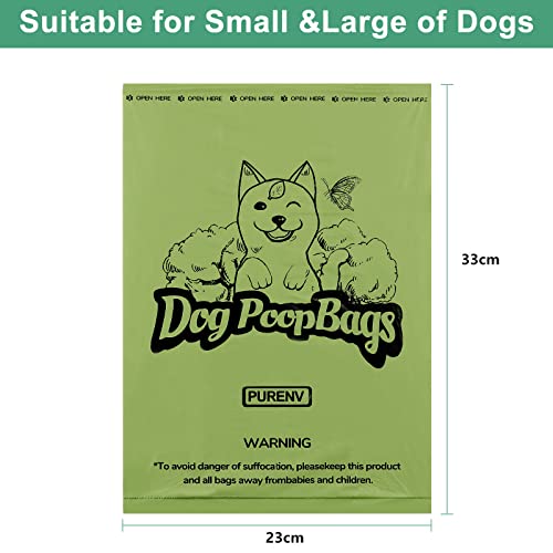 PURENV Biodegradable Dog Poop Bags, Extra Thick and Strong Leak-proof, Earth Friendly 9x13 Inches Dog Waste Bags (270 Bags) - Image 3