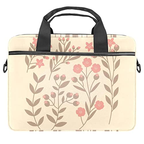 Sacoche ordinateur 13.3 pouces bandoulière amovible motif fleurs roses
