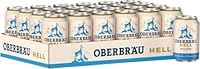 Oberbräu Hell, mild süffiges Helles Bier aus Bayern, Dosenbier EINWEG (24 x 0.33 L)