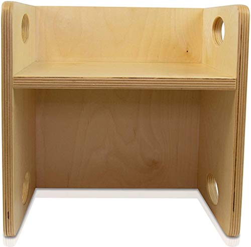edu fun Kinderstuhl Wendehocker Holz 2in1 Tisch Kinder-Hocker mitwachsende...