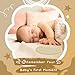 Baby Announcement Sign, 6.7 Inch Hello World Newborn Sign, Thickness Upgrade Birth Announcement Sign for Hospital, Nursery Baby Shower (Cream)