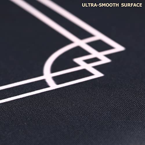 Dolitify Texas Hold'em Poker Mat, 8 Players Poker Table Mat, Folding Poker Table Top 47 X 24 Inch #TOP4