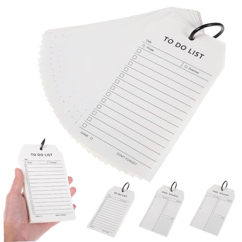 QUMIIRITY 4パック 厚手用紙採用の?扣式日程計画ノート冊 毎日スケジュール やることリスト付きプランナー 滑らかな書き心地でタスク管理に