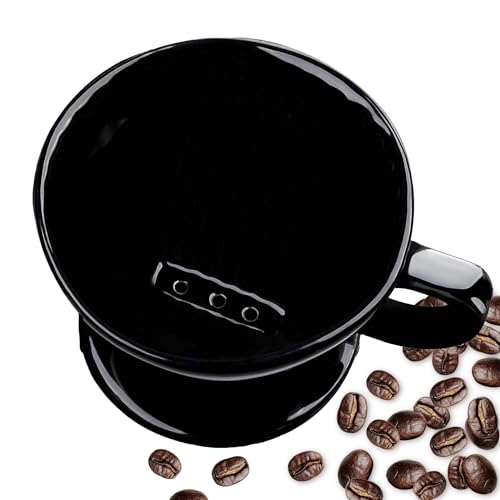 NBYHZLS Ceramic Pour Over Coffee Dripper V-Shaped Coffee Filter Cone