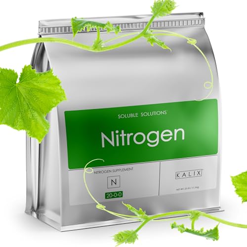 KALIX Nitrogen | 21-0-0 Ammonium Sulfate Fertilizer | Water-Soluble Nutrient for Vegetative Growth | Boosts Leafy Greens, Lawns, and High-N Demand Crops | Clean Feeding | 25 pounds