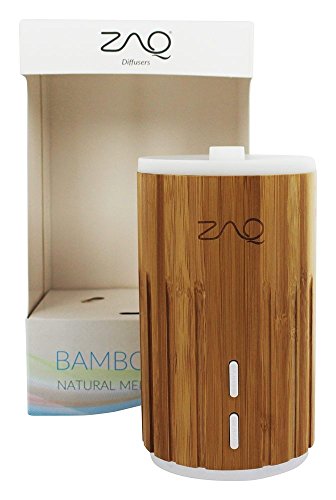 ZAQ Bamboo Lite Mist Aromatherapy Essential Oil Diffuser, Wood, 100ml