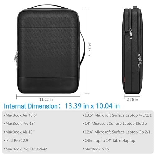 Maletín de portátil 15 pulgadas para MacBook Air y Surface 6
