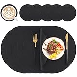 BONTOOLZ Manteles Individuales para Mesa, 6pcs Tapetes para Mesa de Comedor y Posavasos, Mantel Individual para...