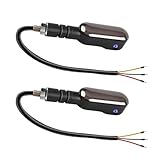 DEKKRYNFV Pares De Luces Proyección Flujo LED Motocicletas Las Lámparas Proyector Mejoran La Luz Proyección Seguridad Conducción Nocturna