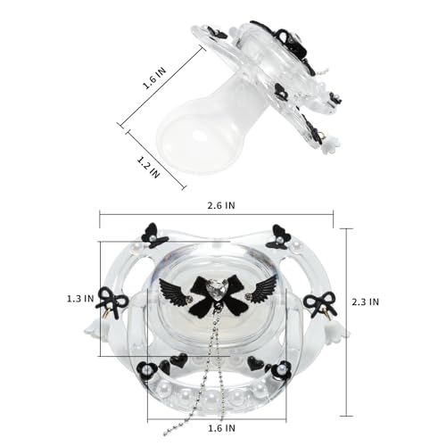 Image of CutiePlusU DIY Pacifier Big Shield Large Size White