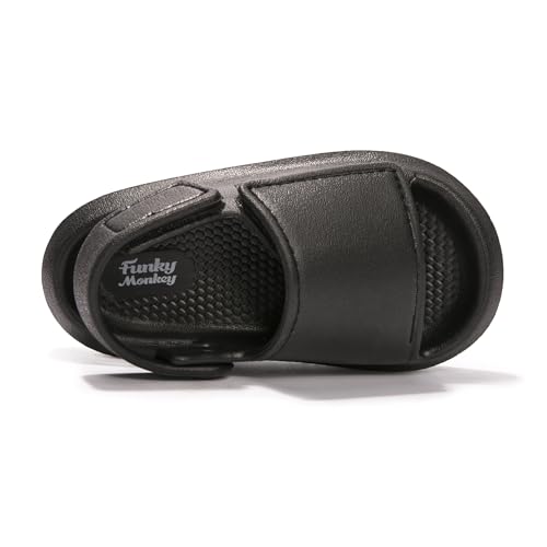 FUNKYMONKEY Unisex-Child Pillow Slippers Lightweight Adjustable EVA Slide Sandals for Boys and Girls4