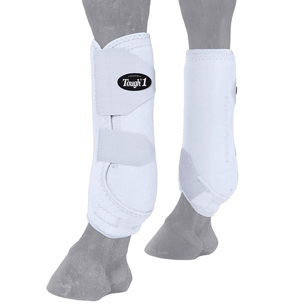 Tough 1 Vented Sport Boots Rear Small White