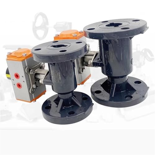 Vanne à bille à bride pneumatique robuste DN50 pour fluides et processus industriels