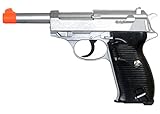 UKARMS 250 FPS Heavy Metal Walter P38 Spring Powered Airsoft Pistol - Silver