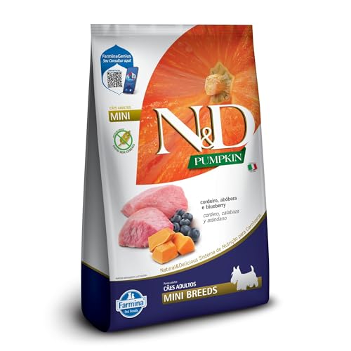 N&D Pumpkin Ração para Cães Adultos Carnes Nobres Cordeiro de Raças Pequenas 10,1kg