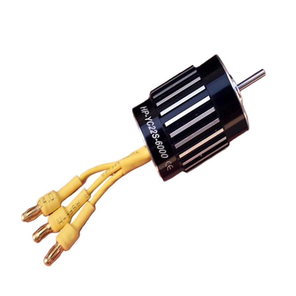 HSMQUBDBX HP-YC22S 7.4V 24mm Brushless Starter with NdFeb Inner Rotor, 3-phase, BLDC and Double Ball Bearing.
