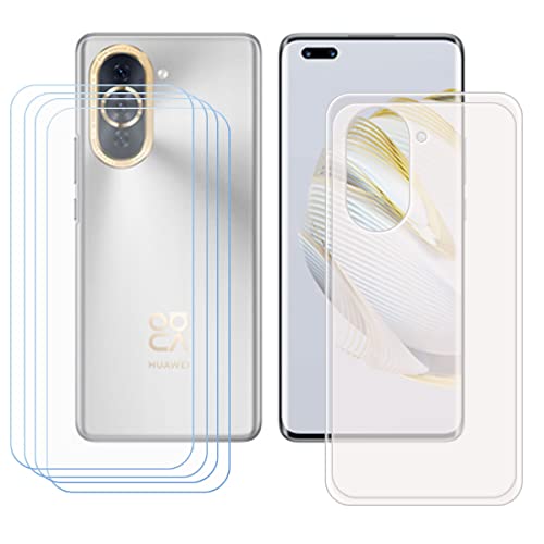 LMLQSZ Translucent Cover for Huawei Nova 10 Pro + HD Tempered Glass, Silicone Shell TPU Bumper Protective Back Case - Scratch Screen Protector for Huawei Nova 10 Pro (6,78