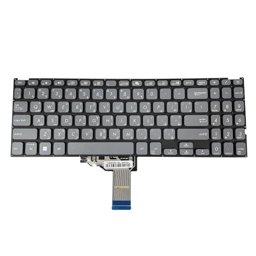 Clavier ASUS M509BA M509DA Gris sans Cadre pour Remplacement PC Portable
