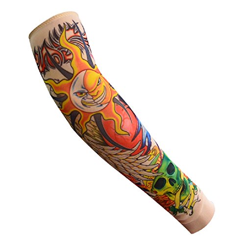 Amyzor 6pcs Temporary Tattoo Sleeves for Kids, Fake Slip On Arm Sunscreen Sleeves - Image 4