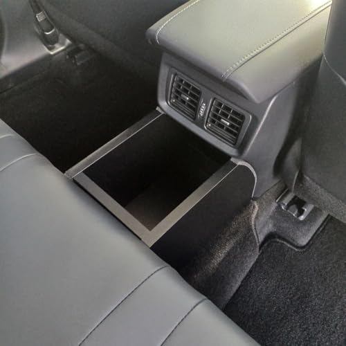 【 ハリアー 対応 後席用 フロアコンソール 】 トヨタ アクセサリー 80系 85系 収納 小物入れ コンソール コンソールボックス カスタム パーツ 内装 セカンドシート センターコンソール 便利グッズ 車用品 プレゼント ブラック プロダックス