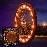 Activ Life LED-cykelhjulsljus (1 däck, orange) Toppfödelsedagspresenter för tjejer 3 år + tonåringar och kvinnor. Bästa unika Xmas-idéer 2020 för henne, fru, mamma, vän, syster, flickvän och mostrar