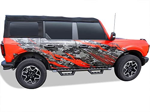 Estribos deportivos tubular APS para Ford Bronco 2021-2026 miniatura 2