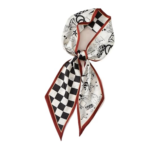 Image of CorssKulture Lightweight Satin Ribbon Scarf for Women's 150 x 15 cm | Silky Soft Scarf Perfect for Gifting