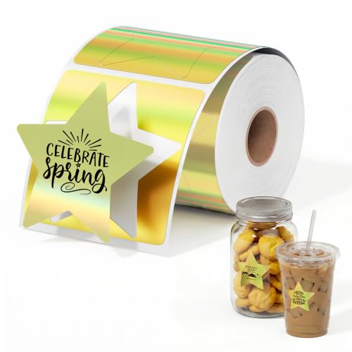 Image of Phomemo 3 inch Golden Star Thermal Labels, 200Pcs