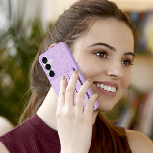 Étui cuir Galaxy A36 5G violet de qualité supérieure avec coque antichoc - 2