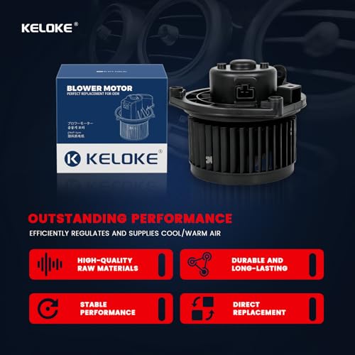 Image of KELOKE Front HVAC Heater Blower Motor Fan Compatible with Toyota Tacoma 2005-2015, with Fan Cage, Replace# 700188 87103-04043 BM9297C