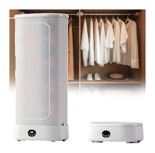 Secador de vapor de gran capacidad, plancha automática, capacidad de 15kg, temporizador automático, mando a distancia - almacenamiento compacto, para ropa y tejidos