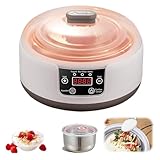 36 Hour Yogurt Maker, Yogurt Maker Machine with Adjustable Temperature & Time Control, Multifunctional Yogurt Maker Stainless Steel Design...