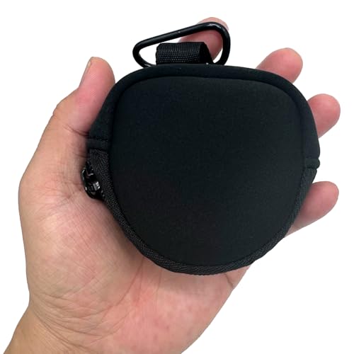 KOSTOO Retainer Case, Clear Slim Aligner Mouth Guard Case Dental Brace Box Neoprene Protective Bag with Carabiner for Brace and Aligner