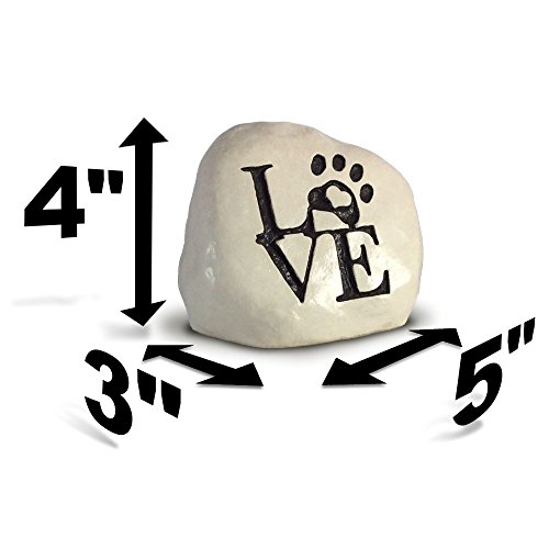 Love And A Paw Print. Engraved In A Heavy Little Rock - Packed In A Sturdy Gift Box #TOP1