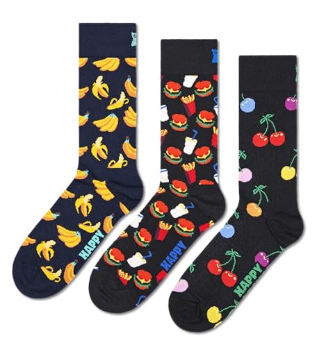 Chaussettes Happy Socks Classic Banana Socks chaussettes Mixte lot de 3