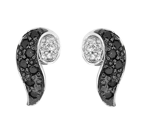 Preisvergleich Produktbild Carissima Gold Damen-Ohrringe (375) 9 Karat Weißgold Rundschliff Diamant