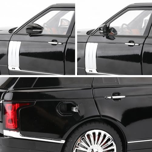 Auto de juguete Land Rover a escala 1:18 negro miniatura 6